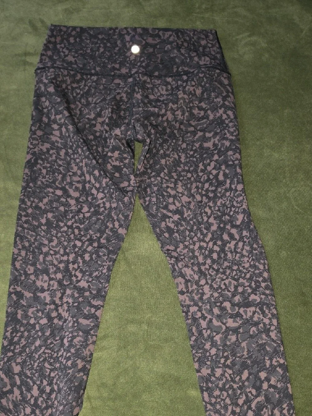 lululemon athletica Purple & Black Printed Leggings
